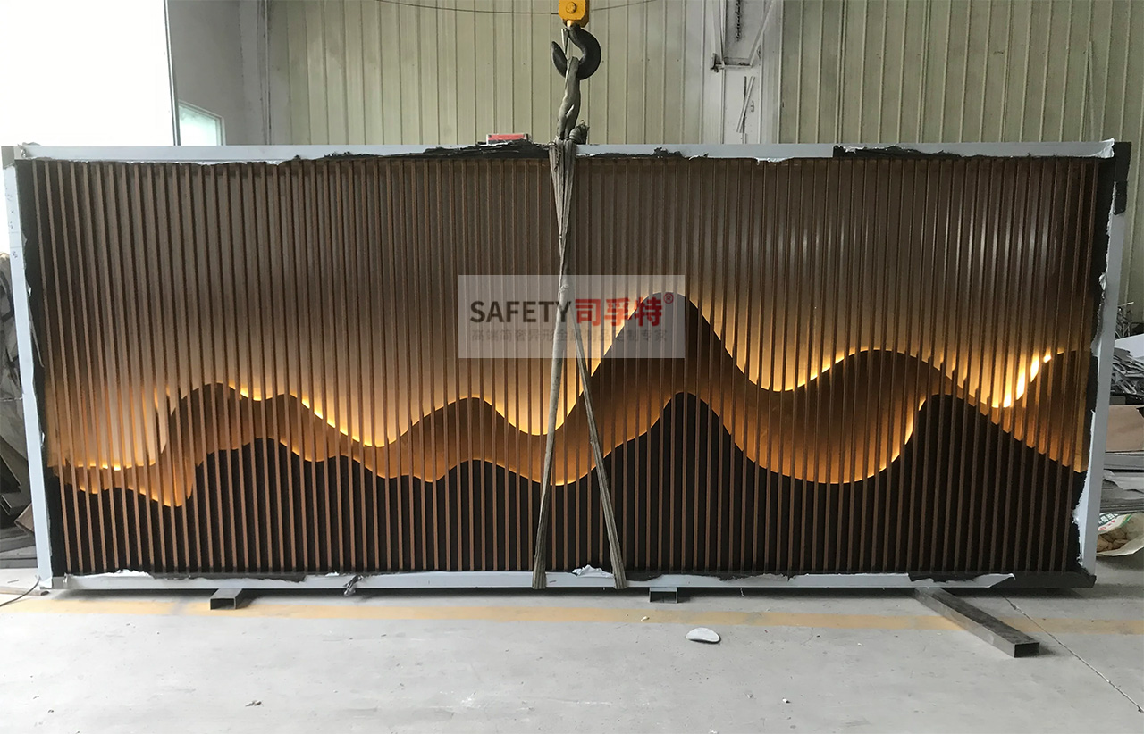 金屬山水屏風隔斷：新中式古典風，精致優(yōu)雅，輕奢舒適(圖2)