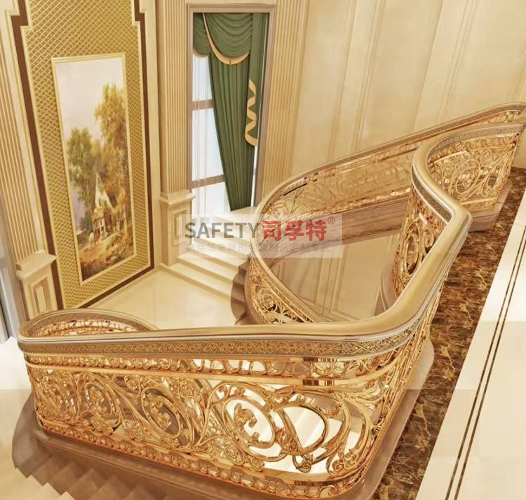 銅藝雕刻欄桿扶手，輕奢時尚，溫馨典雅(圖3)