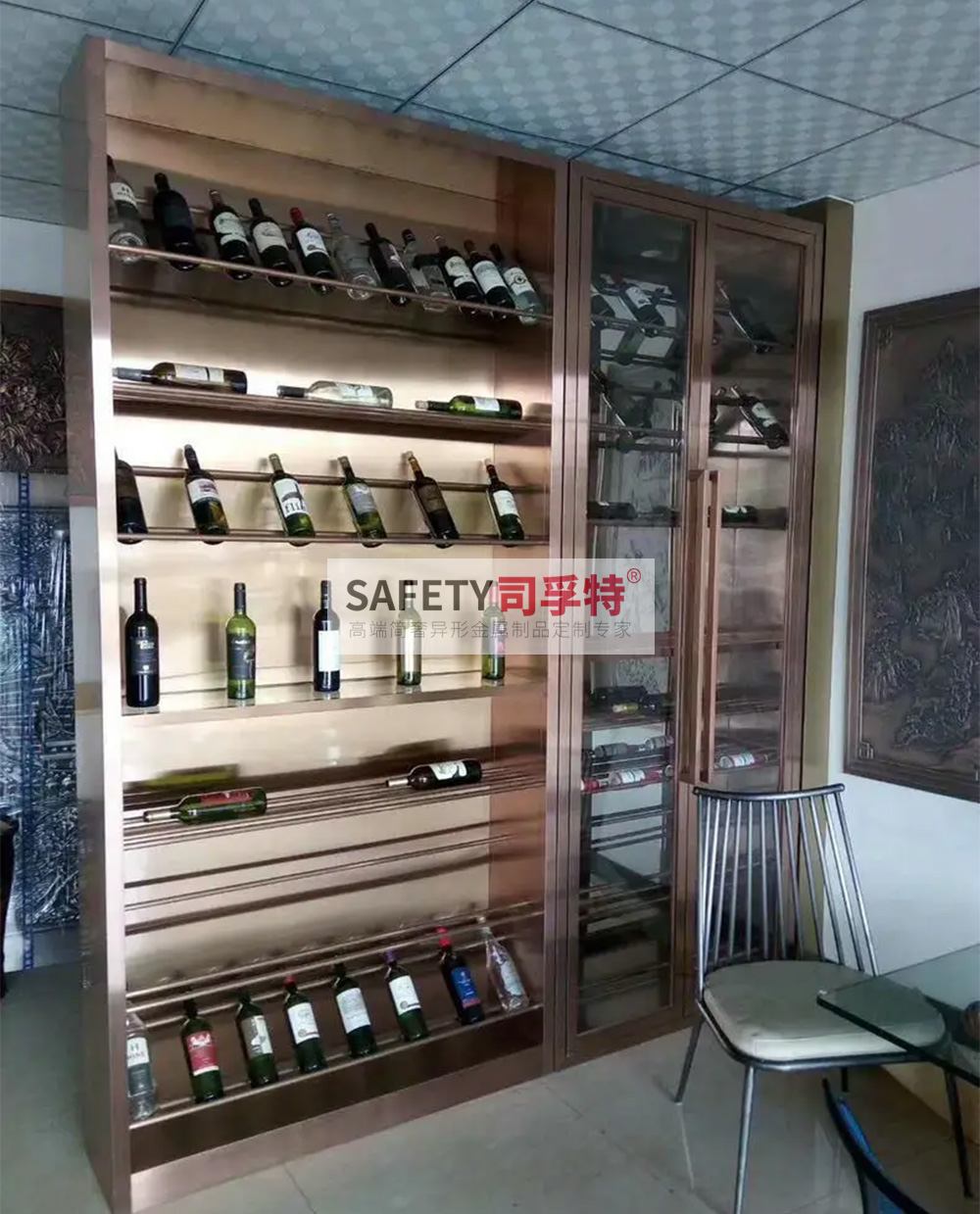 不銹鋼酒柜款式多樣，美觀時尚，經(jīng)久耐用(圖4)