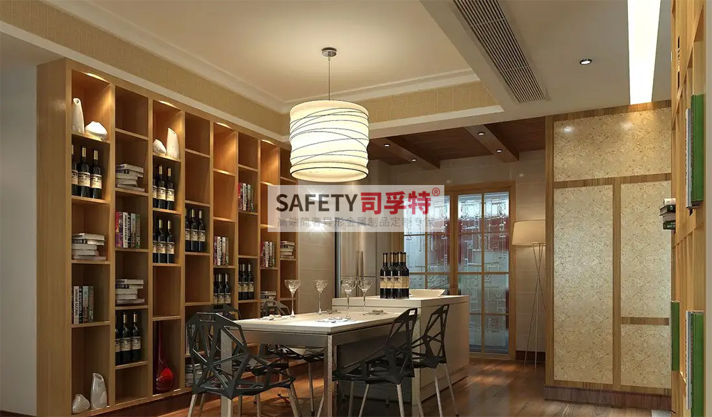 酒柜放到哪里合適？什么酒柜顯得高檔？【不銹鋼酒柜(圖4)