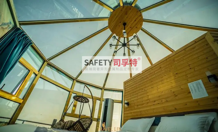 精制鋼透明民宿屋，仰望星空如夢(mèng)似幻，浪漫至極(圖1)